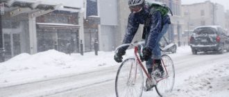 Советы по езде на велосипеде зимой